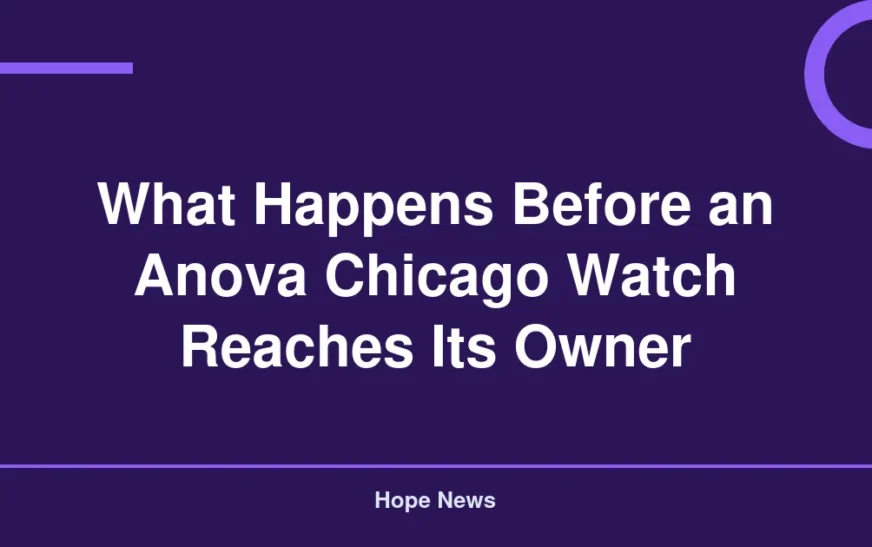 What Happens Before an Anova Chicago Watch Reaches Its Owner