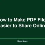 How to Make PDF Files Easier to Share Online